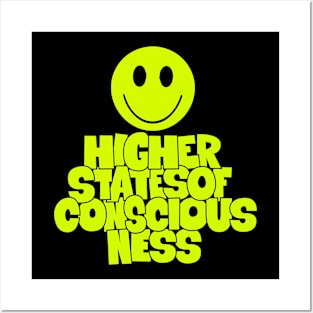 Higher State of Consciousness - Acid Smiley Design Posters and Art